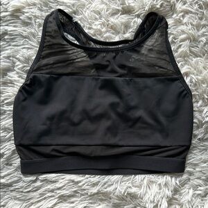 VS Sport Black Mesh Sports Bra